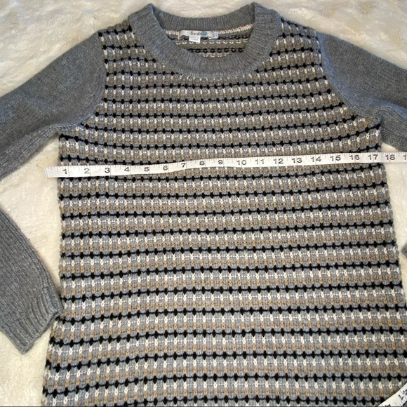 Boden Sz 4 Stripy Stitch Jumper (WK910) Grey Sweater - Picture 7 of 8